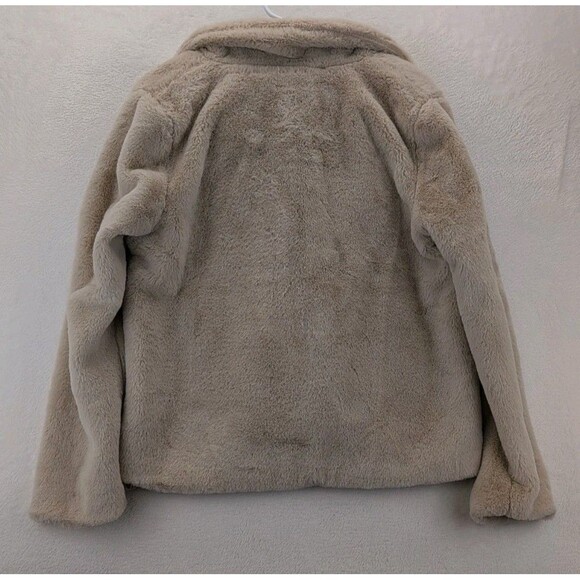 Alison Sheri Faux Fur Coat Jacket Women’s M Camel Colored Soft Shaggy Vogue NWT - Picture 16 of 16